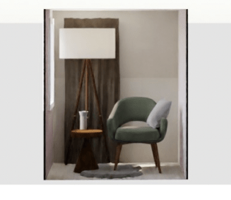 由Floorplanner制作的3D室内渲染示例