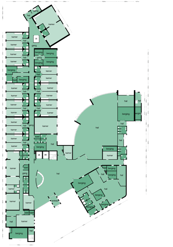 旋转木马02中的彩色编码平面图示例