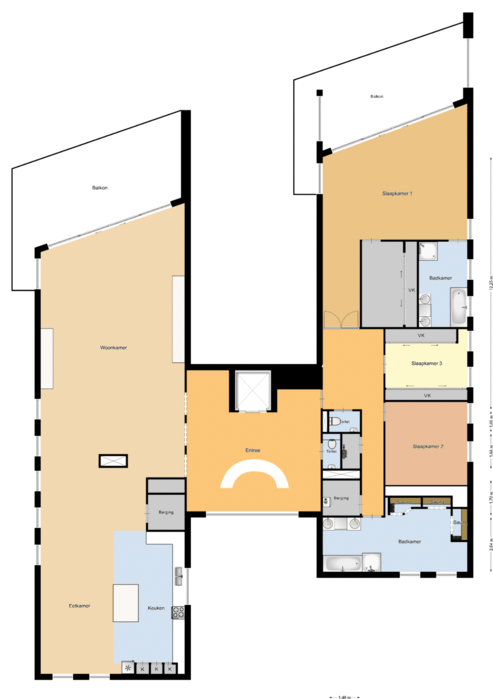 旋转木马03中的彩色编码平面图示例
