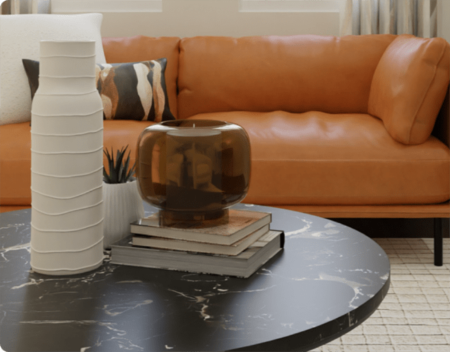 由Floorplanner制作的室内渲染图。