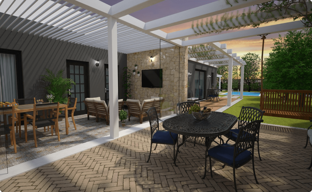 旋转木马01中的室外渲染示例