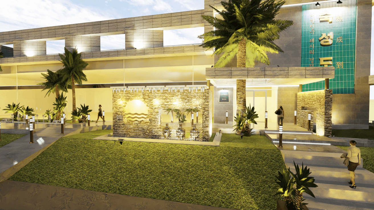 旋转木马02中的室外渲染示例