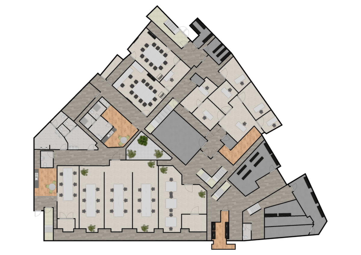 旋转木马02中的全彩平面图示例