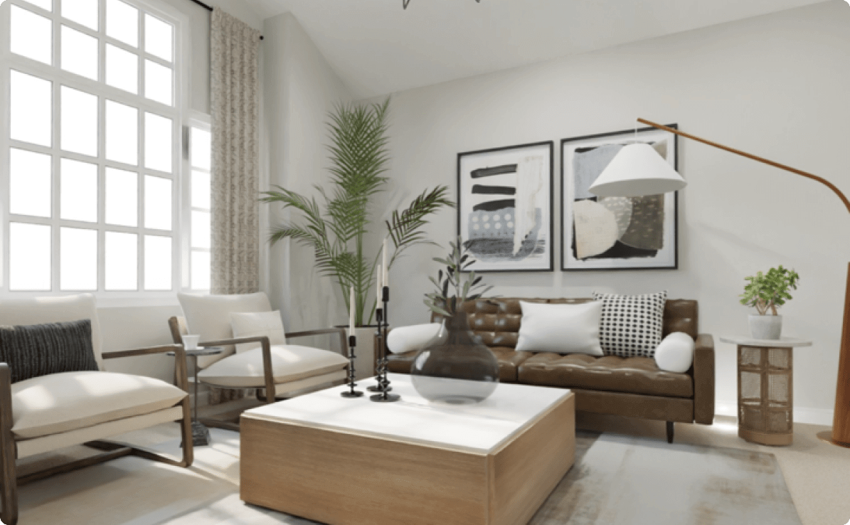 旋转木马01中的室内渲染示例