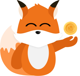 Floxie拿着硬币的照片