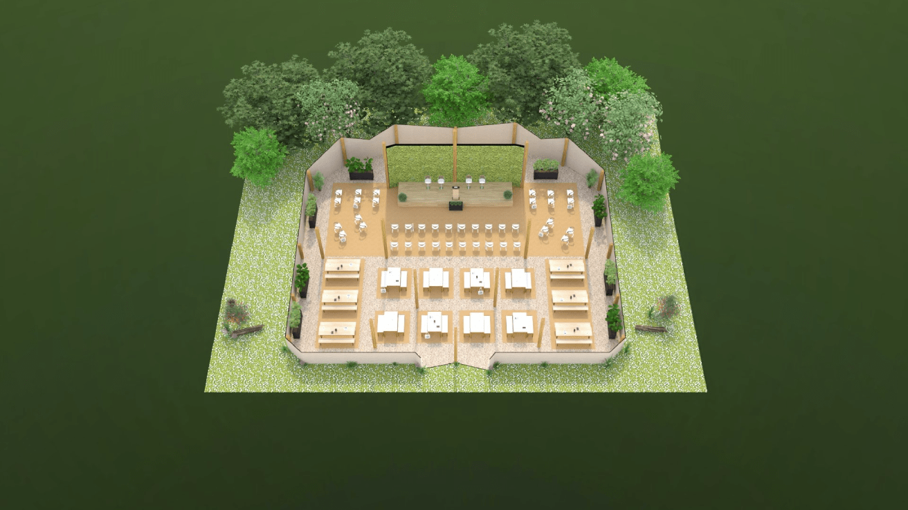 旋转木马04中的场地视图平面图示例