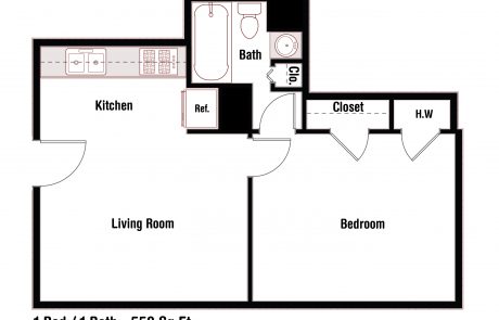 2d floor plan redraw b/w